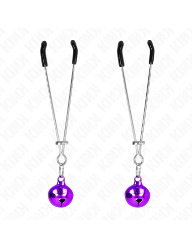 KINK - THIN BELL NIPPLE CLAMPS PURPLE 7 CM