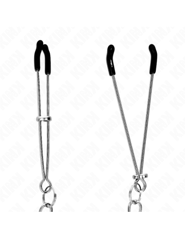 KINK - THIN NIPPLE CLAMPS WITH THICK CHAIN 30 CM