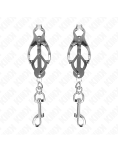 KINK - JAPANESE CLOVER NIPPLE CLAMPS WITH HOOKS SILVER 2