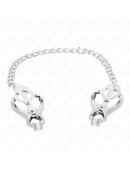 KINK - JAPANESE CLOVER NIPPLE CLAMPS WITH CHAIN SILVER 30 CM