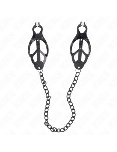KINK - JAPANESE CLOVER NIPPLE CLAMPS WITH CHAIN BLACK 30 CM 2