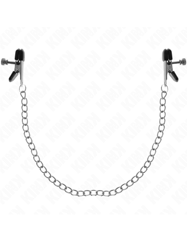 KINK - FLAT CHAIN NIPPLE CLAMPS SILVER 34 CM