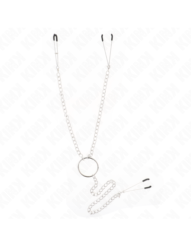 KINK - TRIGUBAS SPENELIŲ IR KLITORIAUS SPAUDIKLIS SU GRANDINE, 1 MODELIS