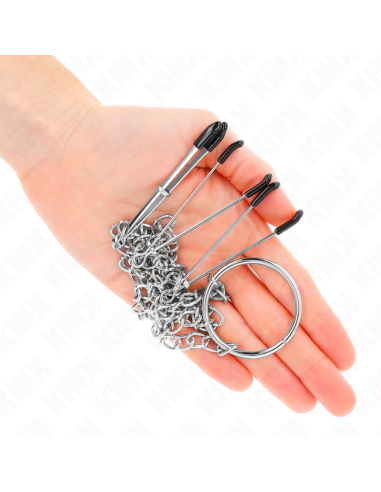 KINK - TRIPLE NIPPLE AND CLIT CLAMPS WITH CHAIN MODEL 1