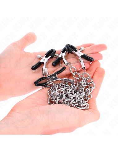 KINK - 4 CHAIN NIPPLE CLAMPS 32 CM WITH LITTLE CHAINS 14 CM