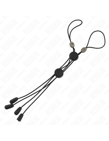 KINK - BLACK DETAIL NIPPLE CLAMPS WITH BLACK ELASTIC