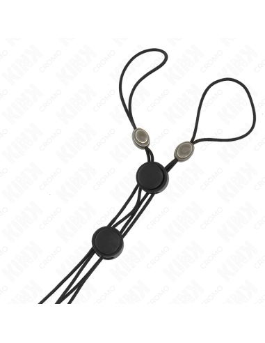 KINK - BLACK DETAIL NIPPLE CLAMPS WITH BLACK ELASTIC