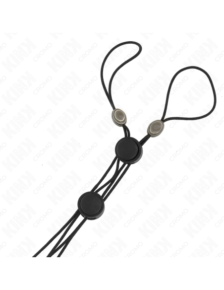 KINK - BLACK DETAIL NIPPLE CLAMPS WITH BLACK ELASTIC