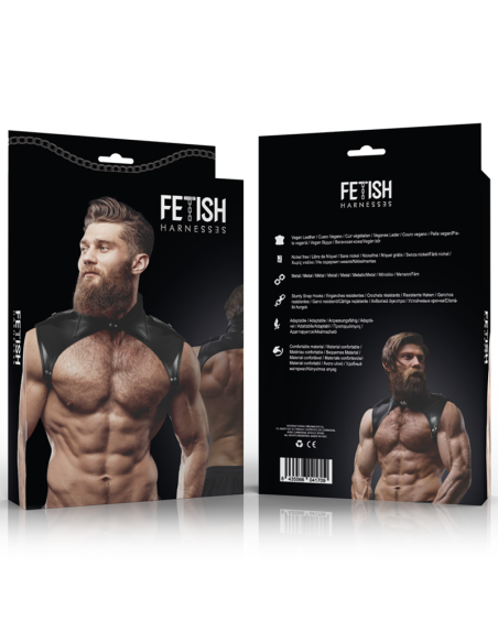 FETISH SUBMISSIVE ATTITUDE – VYRIŠKAS REGULIUOJAMAS EKOLOGIŠKOS ODOS KAKLO DIRŽAS „BRIGADE“