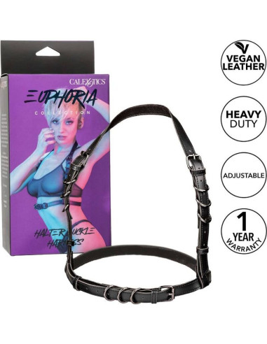 CALEXOTICS - EUPHORIA HALTER BUCKLE HARNESS BLACK