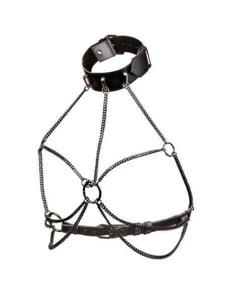 CALEXOTICS - EUPHORIA PLUS SIZE MULTI CHAIN COLLAR HARNESS