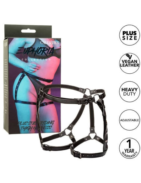 CALEXOTICS - EUPHORIA PLUS SIZE RIDING THIGH HARNESS