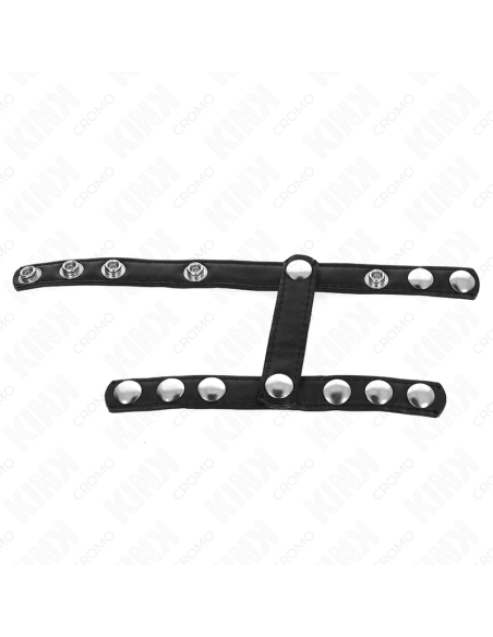 KINK - PENIS RING WITH 3 ADJUSTABLE BALL SPLITTER STRAPS