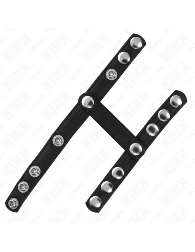 KINK - PENIS RING WITH 3 ADJUSTABLE BALL SPLITTER STRAPS