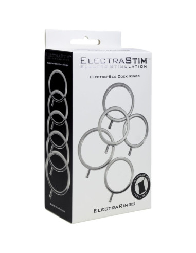 ELECTRASTIM - ELECTRARINGS metaliniai penio žiedai, 5 vnt. pakuotė