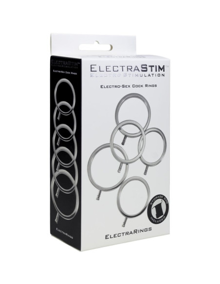 ELECTRASTIM - ELECTRARINGS metaliniai penio žiedai, 5 vnt. pakuotė