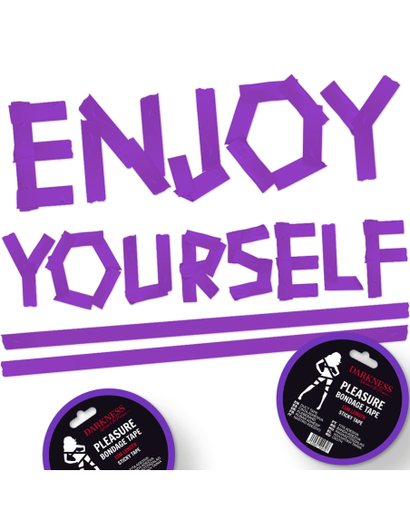 DARKNESS - ADHESIVE LILAC BONDAGE TAPE 15M