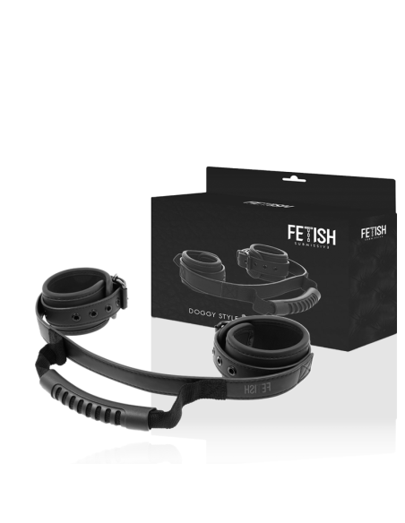 FETISH SUBMISSIVE - NOPRENE LINING HANDCUFFS WITH HANDLE