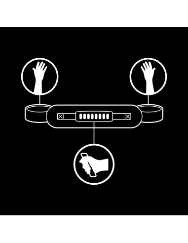 FETISH SUBMISSIVE - NOPRENE LINING HANDCUFFS WITH HANDLE