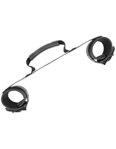 FETISH SUBMISSIVE - NOPRENE LINING HANDCUFFS WITH HANDLE