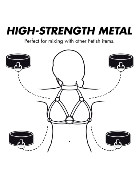 FETISH SUBMISSIVE BONDAGE - REGULIUOJAMAS KRŪTINĖS DIRŽAS