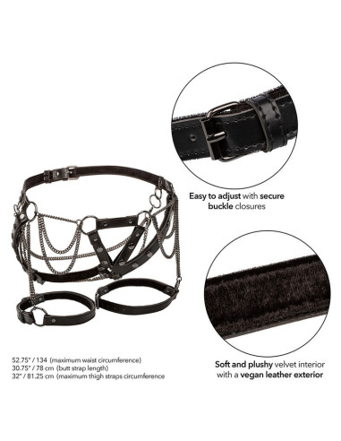 CALEXOTICS - EUPHORIA MULTICHAIN THIGH HARNESS PREMIUM PLUS SIZE