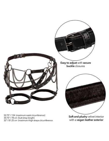 CALEXOTICS - EUPHORIA MULTICHAIN THIGH HARNESS PREMIUM PLUS SIZE