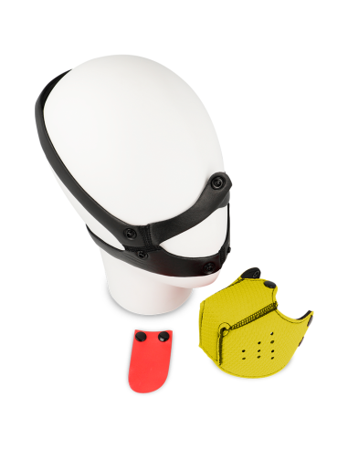 OHMAMA FETISH DOG MUZZLE - YELLOW