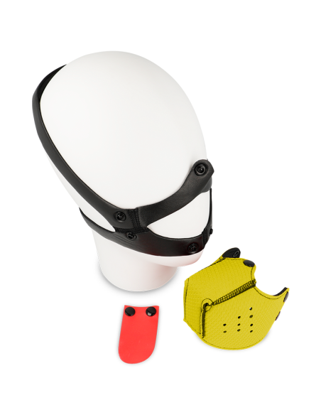 OHMAMA FETISH DOG MUZZLE - YELLOW