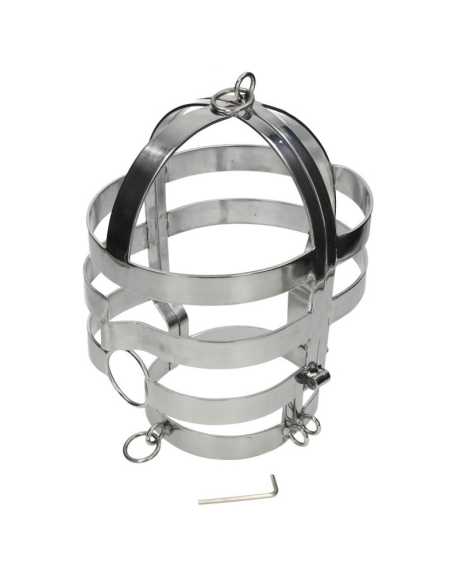 METAL HARD - MASK WITH STEEL NECKLACE