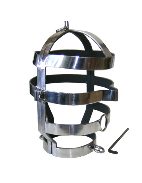 METAL HARD - MASK WITH STEEL NECKLACE