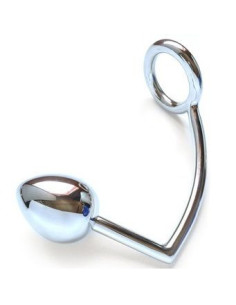 METAL HARD - RING WITH ANAL HOOK 50MM