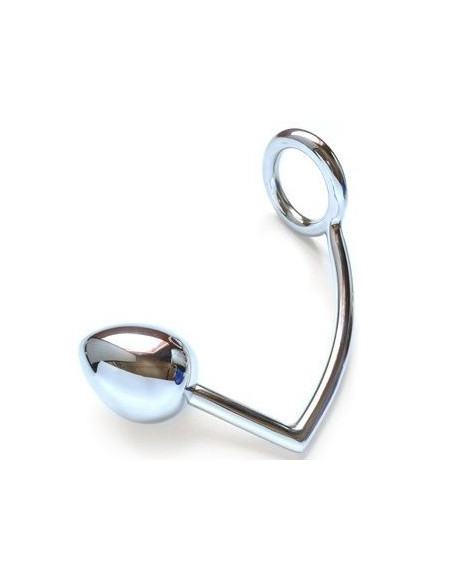METAL HARD - RING WITH ANAL HOOK 50MM