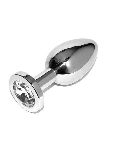 METAL HARD - ANAL PLUG DIAMOND TRANSPARENT SMALL 5.71CM