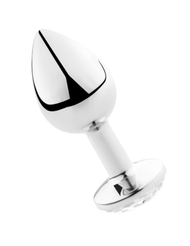 SECRETPLAY - PLUG ANAL TRANSPARENT ALUMINUM 8 CM