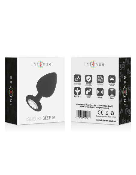 INTENSE - SHELKI M ANAL PLUG BLACK