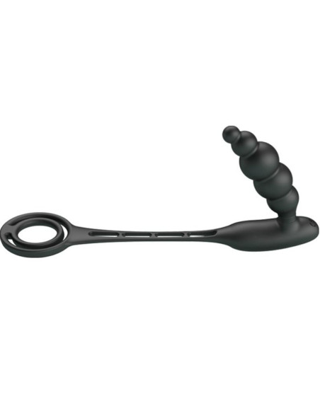 PRETTY LOVE - PENIS RINGS WITH VIBRATOR PLUG