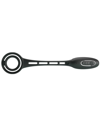 PRETTY LOVE - PENIS RINGS WITH VIBRATOR PLUG