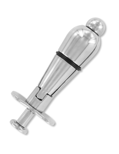 METAL HARD - METAL ANAL PLUG WITH LOCK