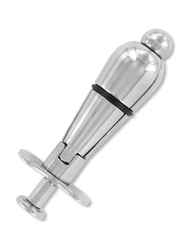 METAL HARD - METAL ANAL PLUG WITH LOCK