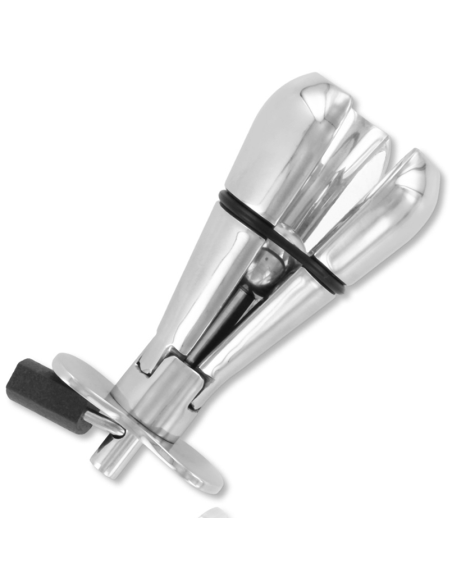 METAL HARD - METAL ANAL PLUG WITH LOCK