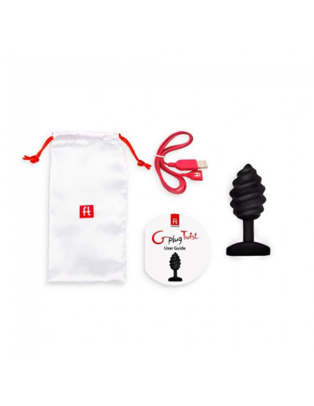 G-VIBE - GPLUG TWIST WITH VIBRATION BLACK