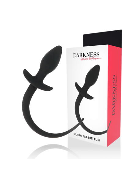 DARKNESS - ANALINIS KAIŠTELIS 28 CM JUODAS SILIKONINIS