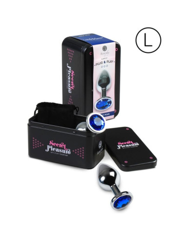 SECRETPLAY - ANAL PLUG SIZE L BLUE