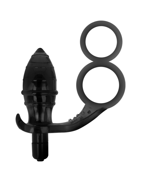 ADDICTED TOYS - ANAL PLUG WITH DOUBLE BLACK RING