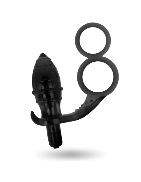 ADDICTED TOYS - ANAL PLUG WITH DOUBLE BLACK RING