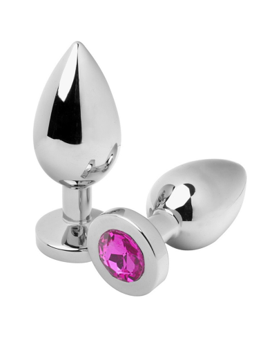 METAL HARD - ANAL PLUG DIAMOND PINK SMALL 5.71CM
