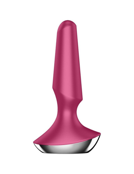 SATISFYER - KAIŠTUKAS ILICIOUS 2 KAIŠTUKŲ VIBRATORIUS GERAS AVIETINĖS SPALVOS