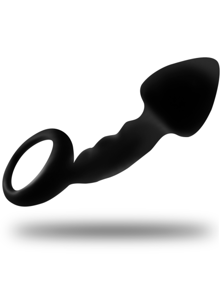 OHMAMA - RIBBED ANAL PLUG WITH RING