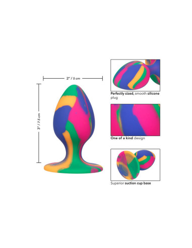 CALEXOTICS - CHEEKY MEDIUM TIE-DYE PLUG ANAL